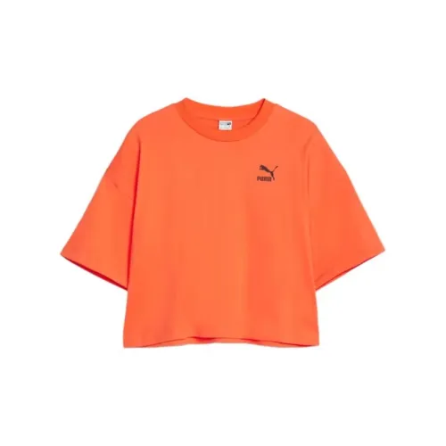 PUMA T-Shirts Women's Orange