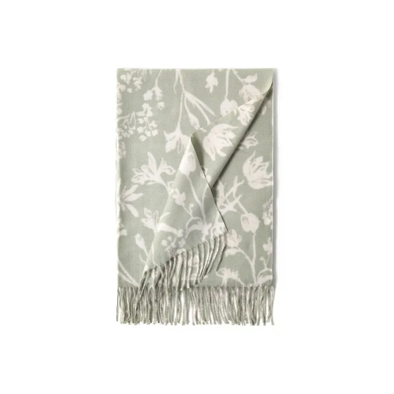 FREE RABBITⅡ Faux Cashmere Knit Scarves Unisex-5