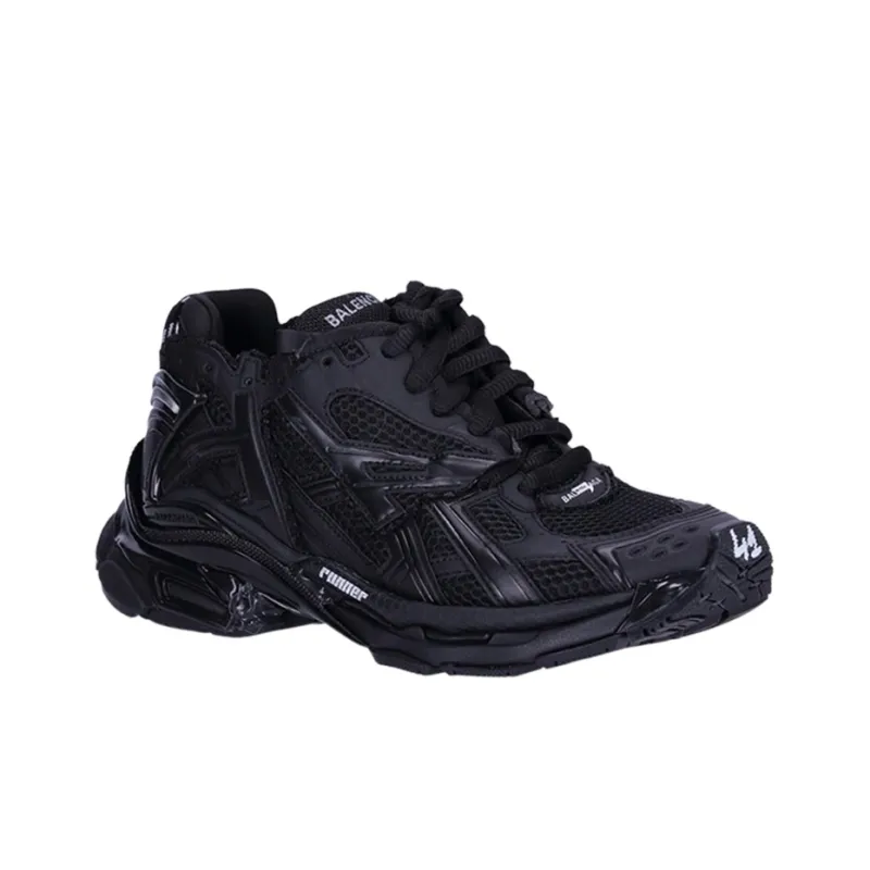 Balenciaga Runner Sneakers 'Matte Black Mesh And Nylon'-2