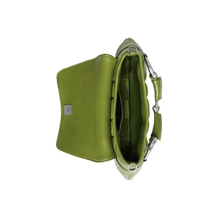 GUCCI Horsebit 1955 Leather Reproduction Shoulder Bag Shoulder Bag Clutch Women's Green-8