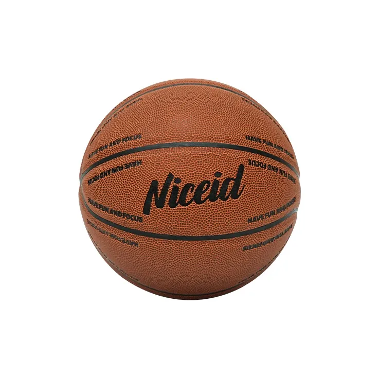 NICEID PU Basketball Brown Size 7 Training Unisex-2