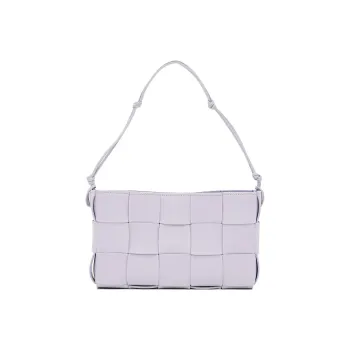 Bottega Veneta CASSETTE Sheepskin With Cow Leather Handheld Shoulder Bag, Crossbody Bag Women's Purple