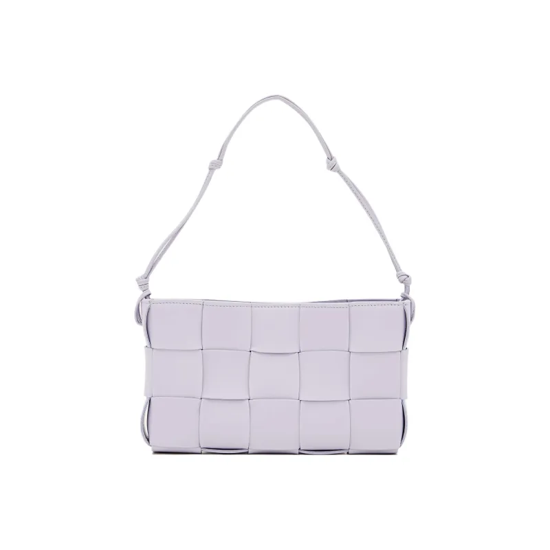 Bottega Veneta CASSETTE Sheepskin With Cow Leather Handheld Shoulder Bag, Crossbody Bag Women's Purple-0