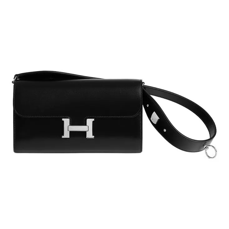 HERMES Constance To Go Box Calfskin Wallets Shoulder Bag Crossbody Bag Regular Women's 89 Noir Black-1