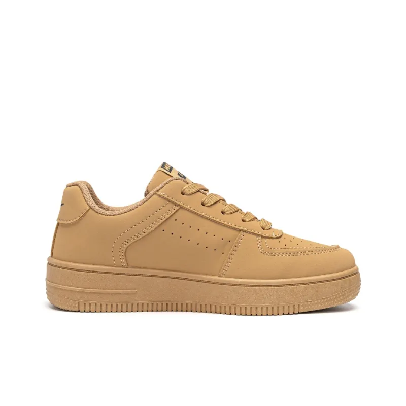 Warrior Anti Slip Wear Resistant Low Top Skateboard Shoes Men's Earth Yellow-1