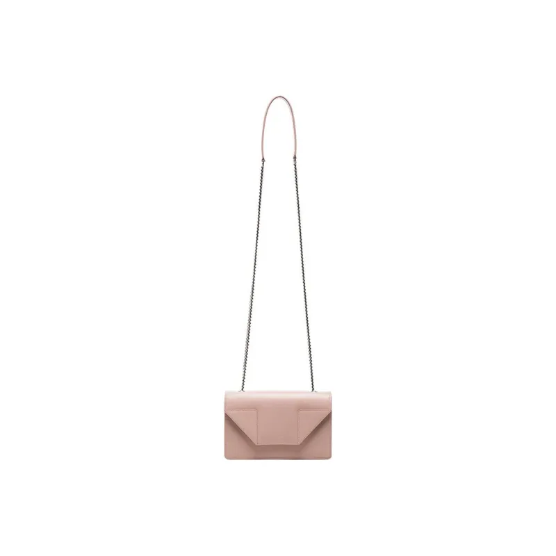 SAINT LAURENT Calfskin Crossbody Bag Shoulder Bag Women's Pink-3