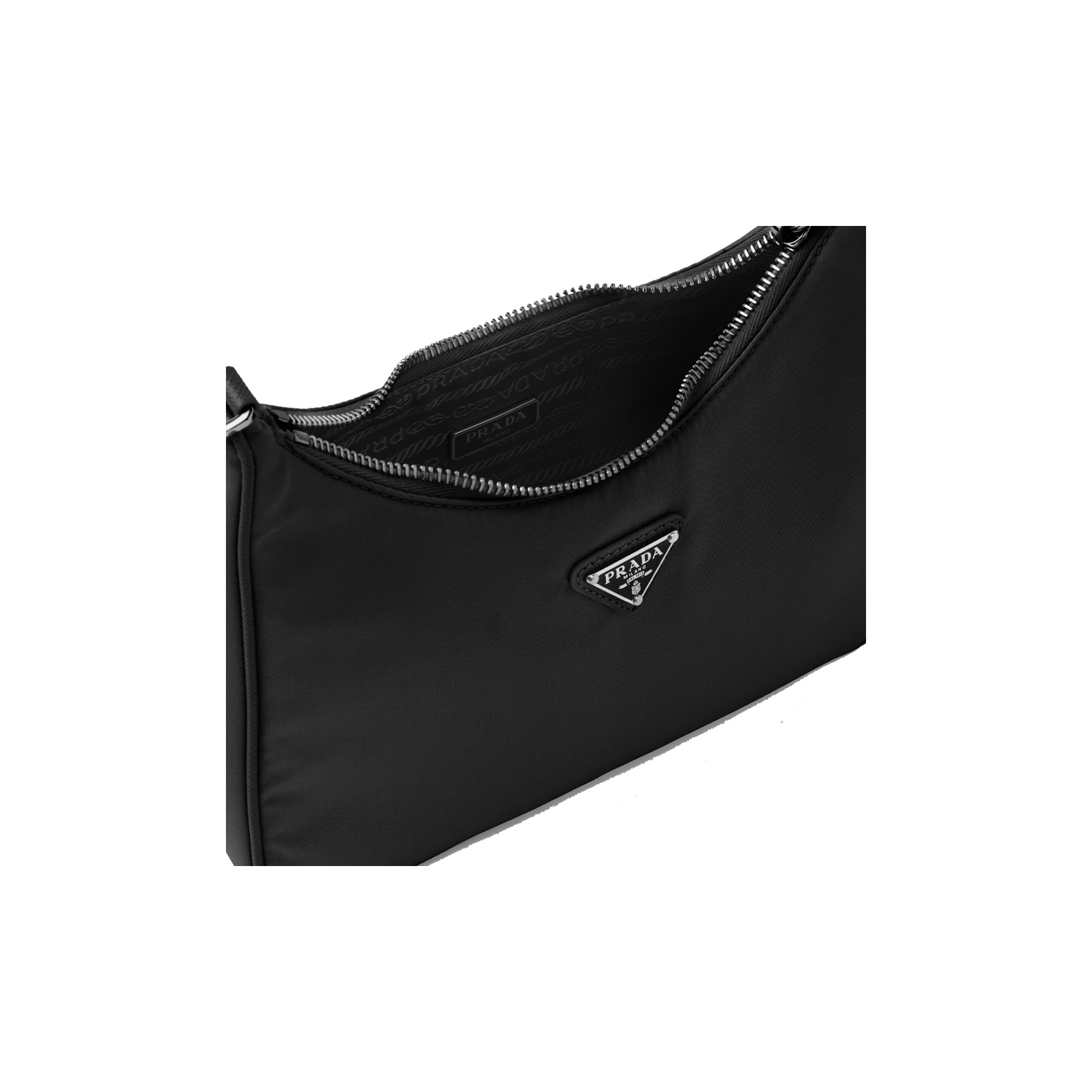 PRADA Re-Edition 2005 Shoulder Bag Nylon Black - POIZON PRADA Re-Edition 2005 Shoulder Bag Nylon Black - POIZON