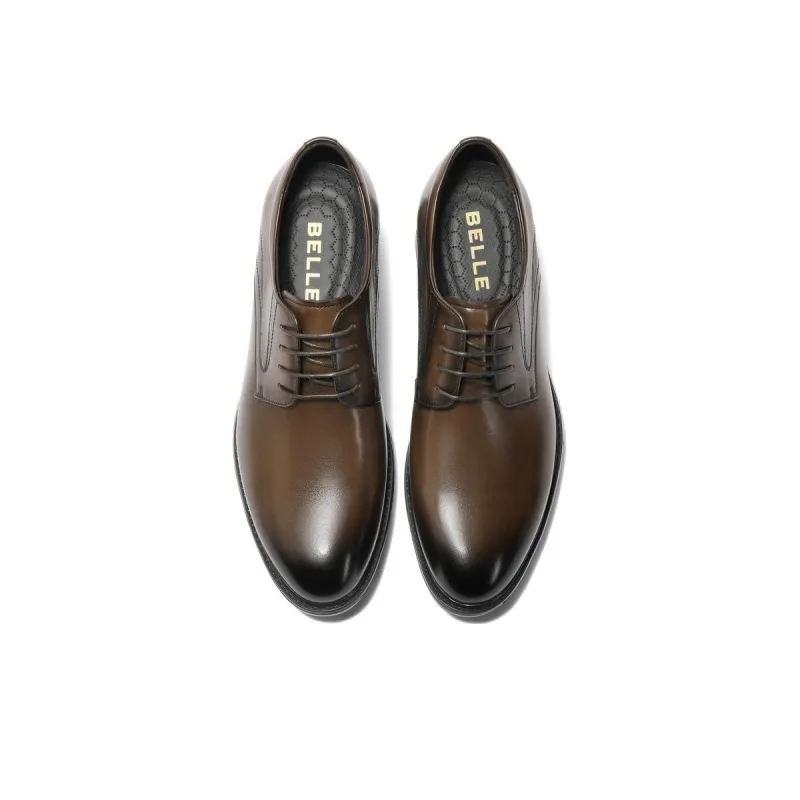 BELLE Dress Shoes Men Low Top Black/Brown-10