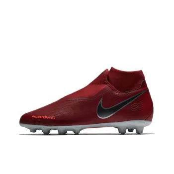 Nike Phantom Vision Anti-Slip Wear-Resistant Soccer Shoes Men's Deep Red