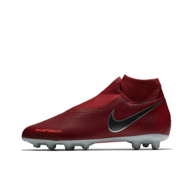 Nike Phantom Vision Anti-Slip Wear-Resistant Soccer Shoes Men's Deep Red-0