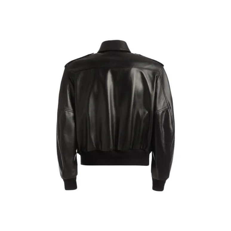 BALLY Leather Jackets Men Black-2