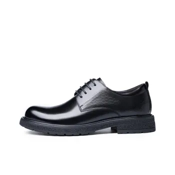 LAORENTOU Dress Shoes Men Low Top Brown/Black