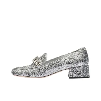 MIU MIU Loafers 3.5cm Women's Glitter