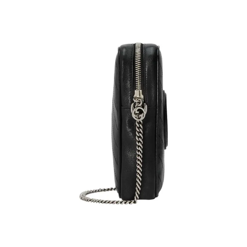 GUCCI Blondie Leather Crossbody Bag, Shoulder Bag Women's Black-2