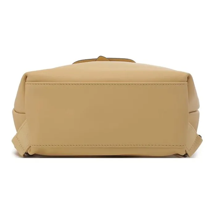 LONGCHAMP Le Pliage Cow Leather Handbag, Backpack, Backpack Women's Wheat Yellow-4