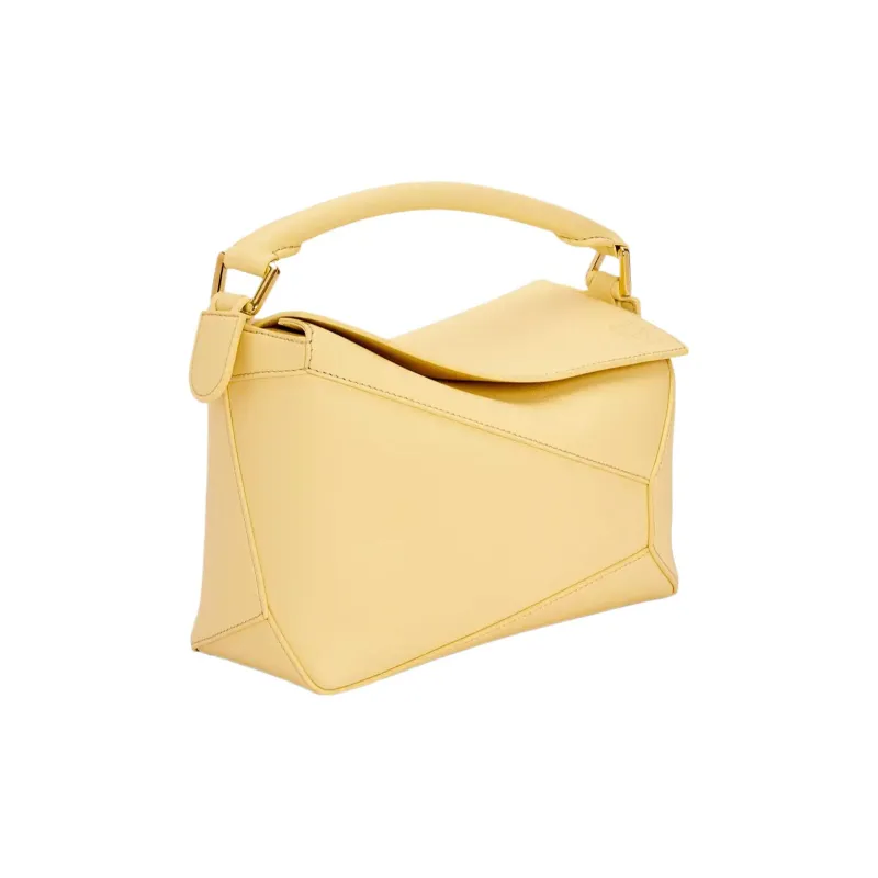 LOEWE Puzzle Cow Leather Handbag, Shoulder Bag, Crossbody Bag Trumpets Women's Vanilla-2