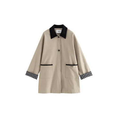 Initial language Trench Coats Women's