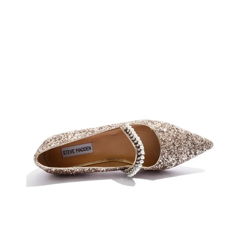 STEVE MADDEN Women's Casual Shoes Women's Low Top Silver, Champagne-7