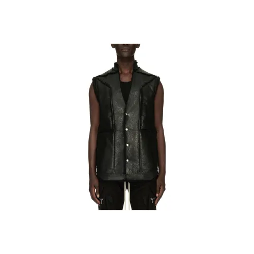 RICK OWENS Vests Men Black