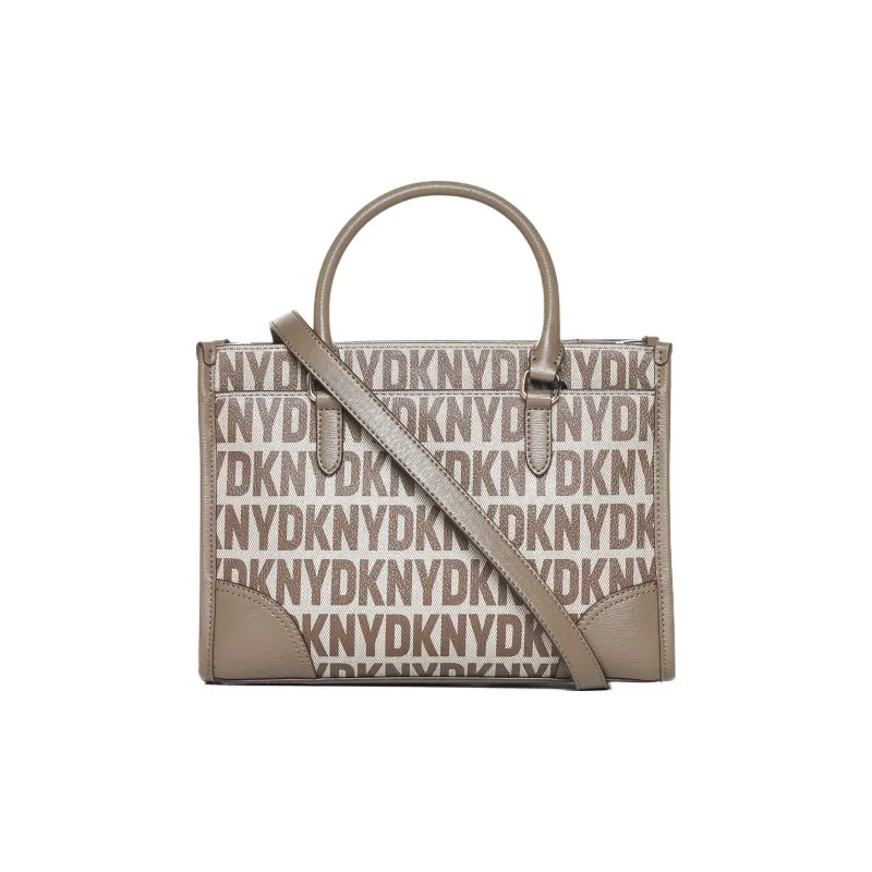 DKNY PVC Tote Bag Shopping Bag Shoulder Bag Crossbody Bag Handbag Women's Brown-2