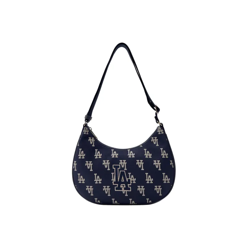 MLB Polyester Dumpling Bag Shoulder Bag Handbag Shoulder Bag Women's Navy Blue-0