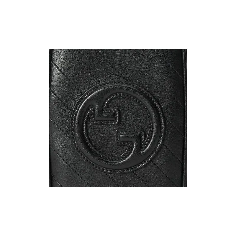 GUCCI Blondie Leather Crossbody Bag, Shoulder Bag Women's Black-7