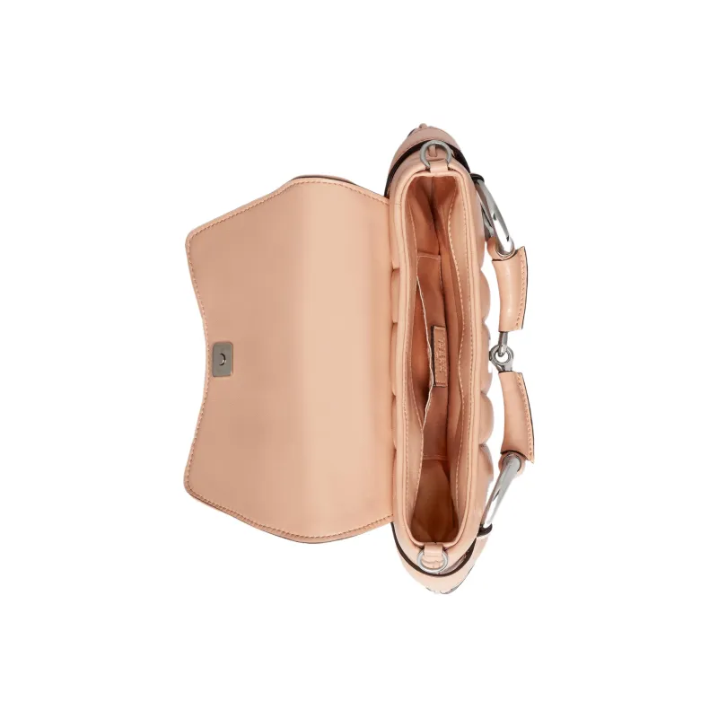 GUCCI Horsebit 1955 Leather Reproduction Shoulder Bag Shoulder Bag Clutch Women's Rose Beige-8
