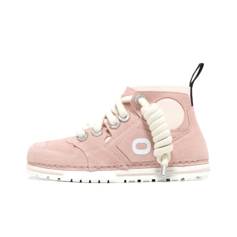 OETZI Mid Top Skateboard Shoes Women's Dark Pink-0