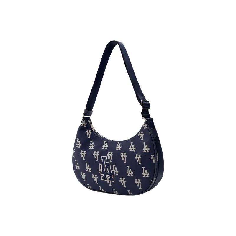 MLB Polyester Dumpling Bag Shoulder Bag Handbag Shoulder Bag Women's Navy Blue-1