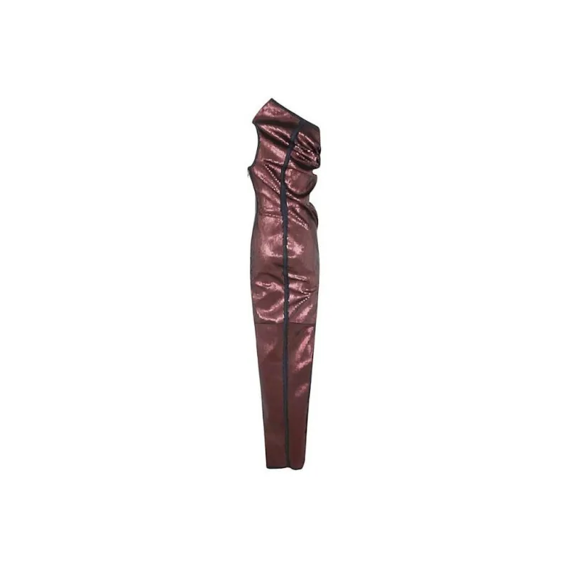 RICK OWENS Athena One shoulder Sequin Gown-7
