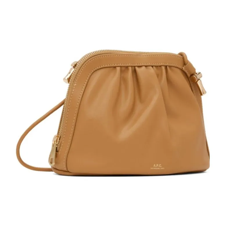A.P.C Polyurethane Polyester Handheld Crossbody Bag, Shoulder Bag Women's Yellow-1