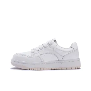 MALEMONKEY Anti-Slip Wear-Resistant Low-Top Skateboard Shoes Women's Ecru