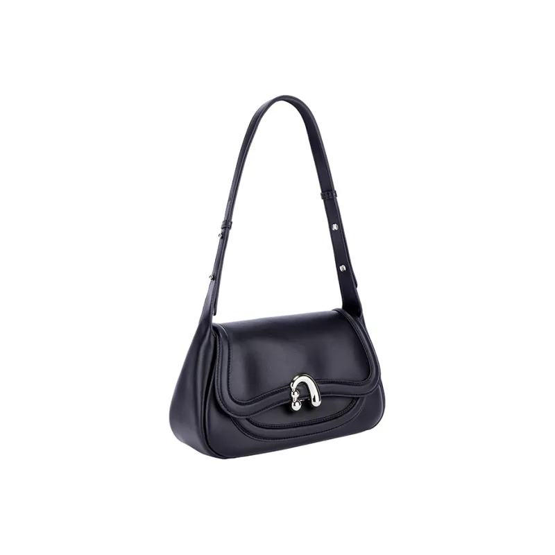 AMAZING SONG Cow Leather Nubuck Handheld Bag Saddle Bag Shoulder Bag Women's Black/White/Green/Red-3