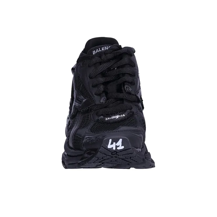 Balenciaga Runner Sneakers 'Matte Black Mesh And Nylon'-3
