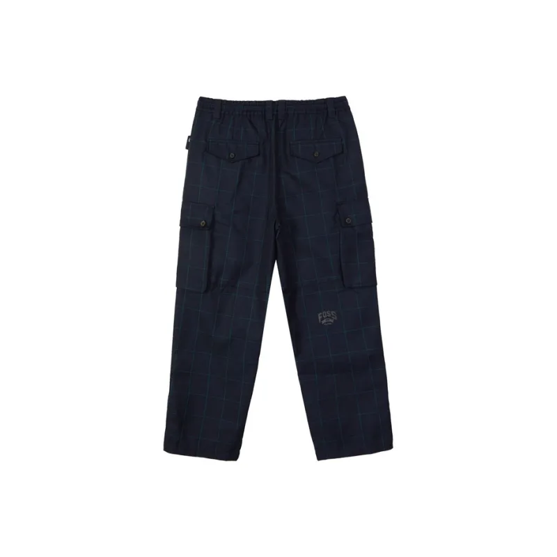 FOSS Casual Pants Unisex Navy Blue-1