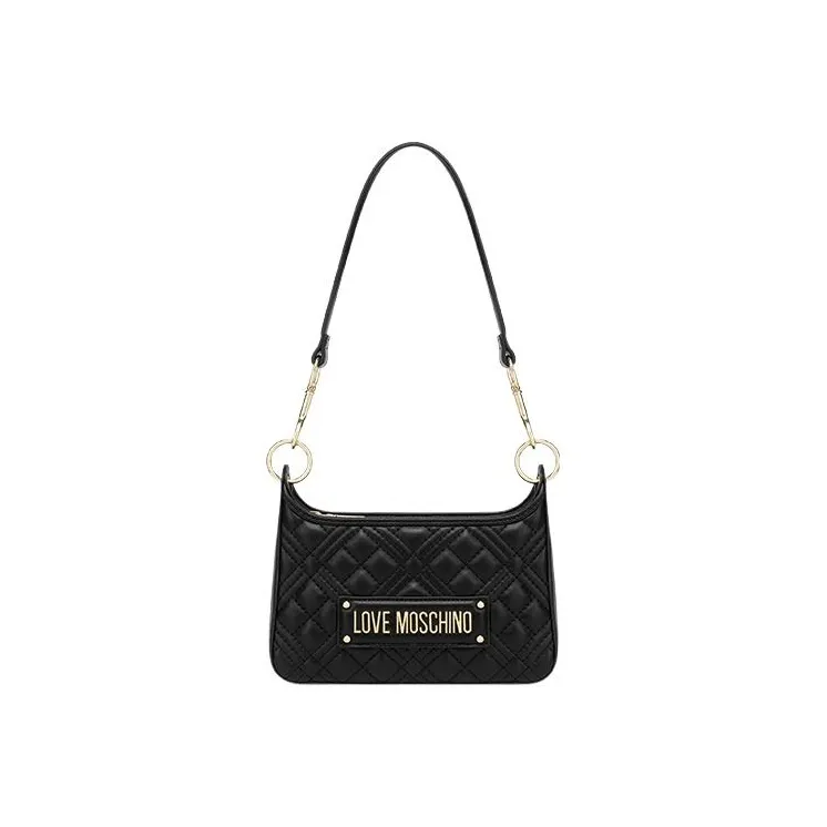 LOVE MOSCHINO PU Portable Crossbody Bag, Shoulder Bag Mini Women's Black-0