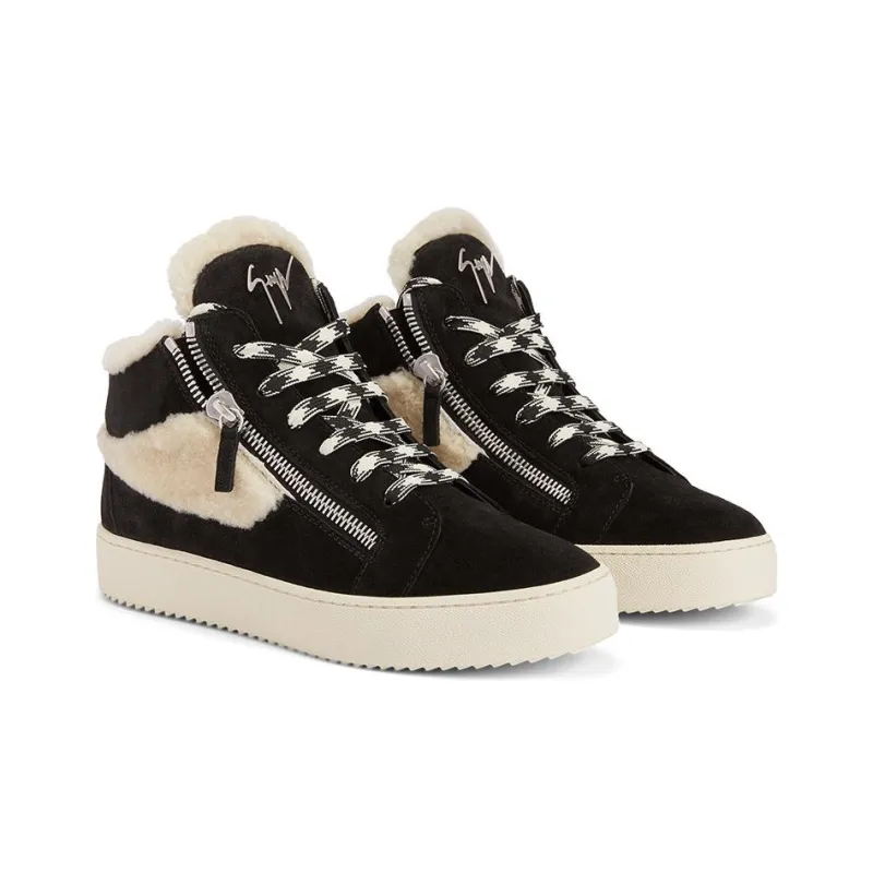 Giuseppe Zanotti Kriss Ice Shearling embellished Sneakers Women's-2