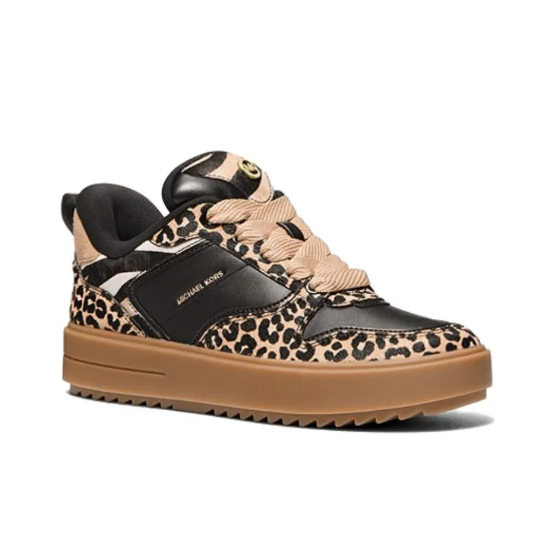 MICHAEL KORS Rumi Slip-Resistant Low-Top Casual Shoes Women's Black Yellow-2