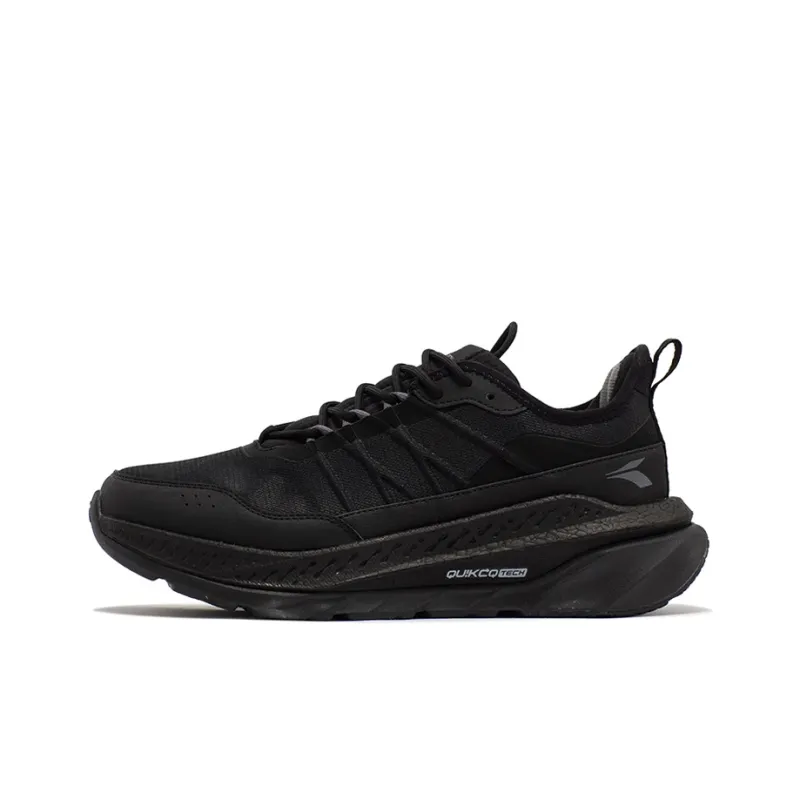 361° Fiery Rain Screen Anti Slip And Wear Resistant Breathable Low Top Running Shoes Men's Obsidian Black-0
