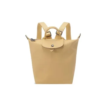 LONGCHAMP Le Pliage Cow Leather Handbag, Backpack, Backpack Women's Wheat Yellow