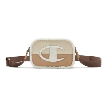 Champion Fabric Crossbody Bag Small Size Unisex Wheat Brown/Milk White/Rose Pink/Velvet Brown/Black