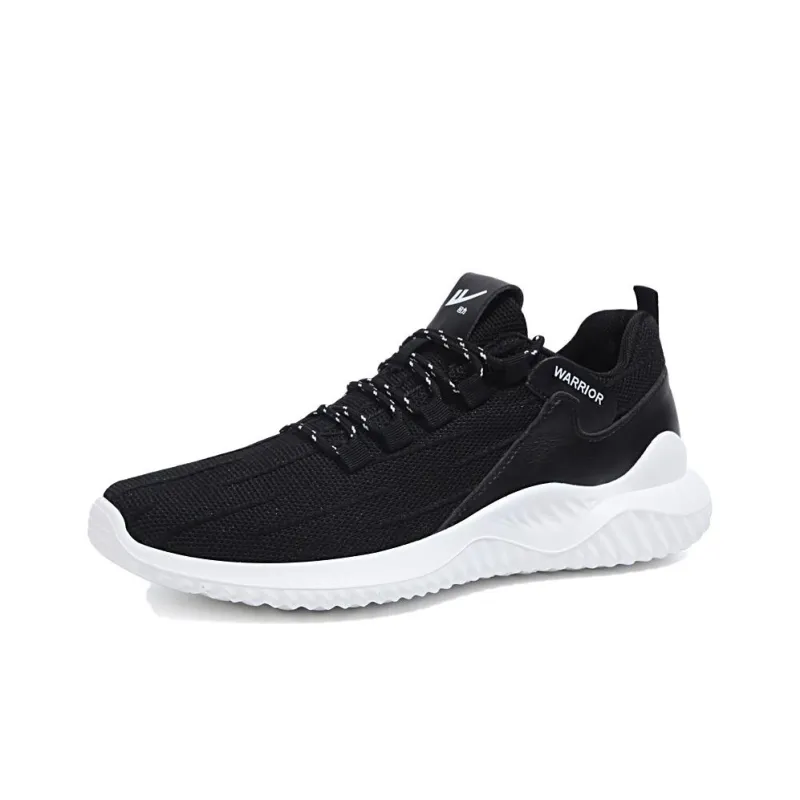 Warrior Wear Resistant Low Top Casual Shoes Men's Black White-2