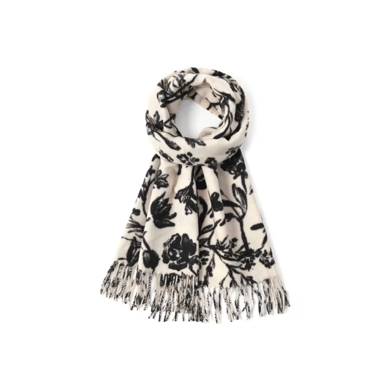 FREE RABBITⅡ Faux Cashmere Knit Scarves Unisex-0