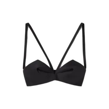 VERSACE Folded Bustier Top 'Black'