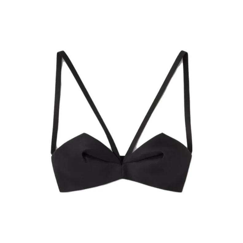 VERSACE Folded Bustier Top 'Black'-0