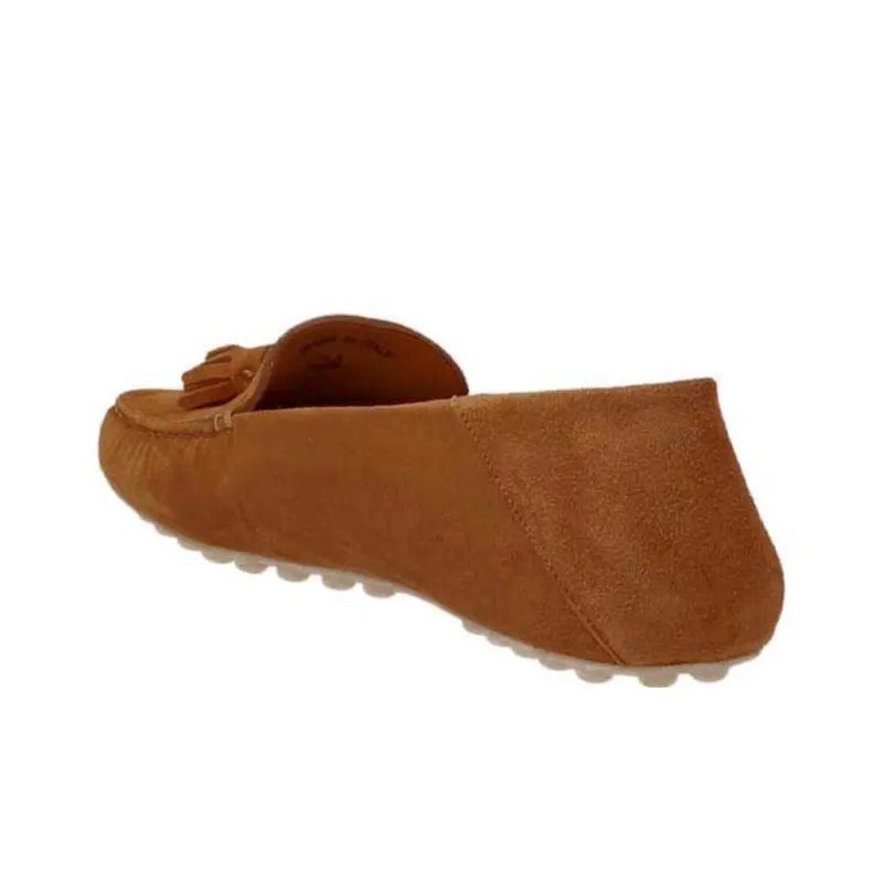 Loro Piana Gommino Loafers Women's Brown-2