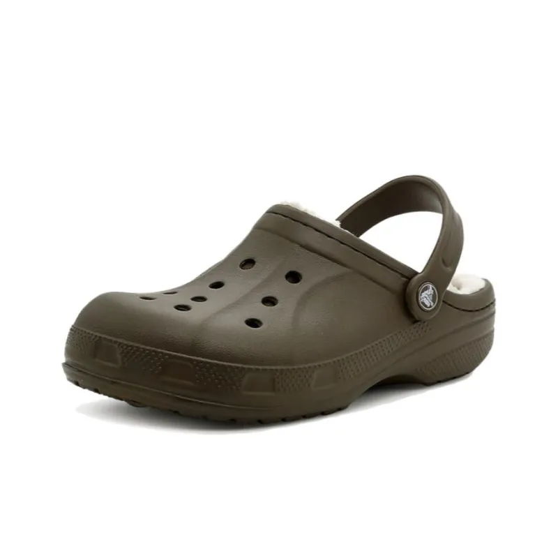 Crocs Classic Lined Clogs 'Walnut Oatmeal'-1