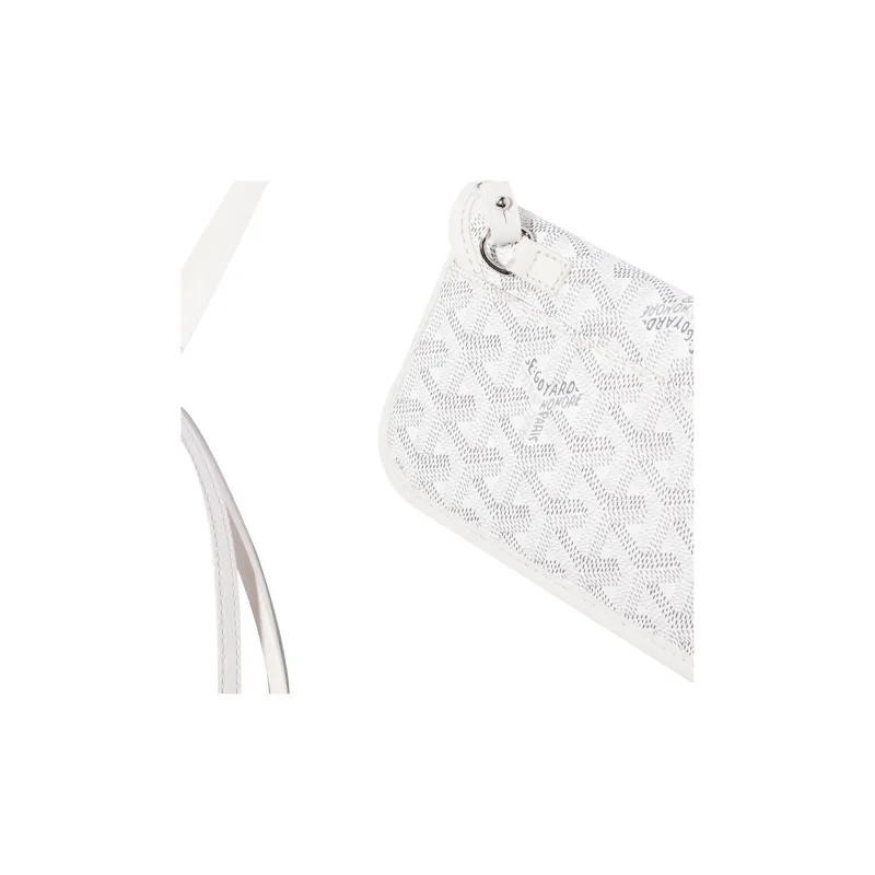 GOYARD Saint Louis Canvas With Leather Tote Shopping Bag Shoulder Bags Handbags Small Size Women's White/Yellow-6