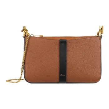 Chloe Marcie Calfskin Crossbody Bag, Shoulder Bag Women's Tan
