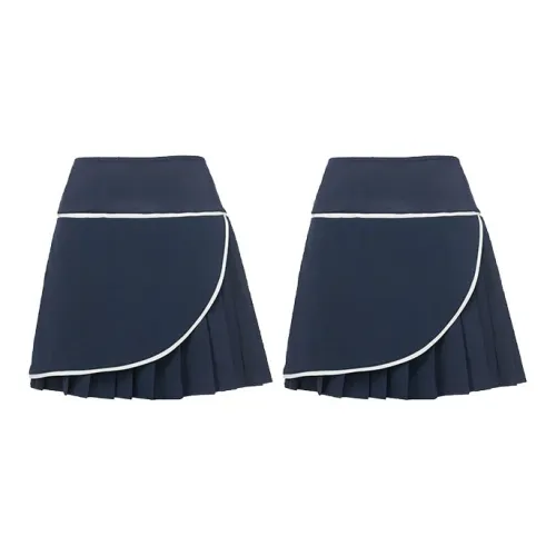 Sumday Athletics Casual Short Skirts Women's Set Of 2 Marine Blue